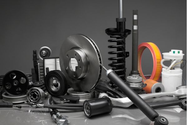 Photo of auto parts placed on a table